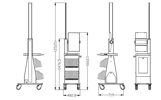 RFID智能盤點(diǎn)車 超高頻RFID智能全館盤點(diǎn)小車