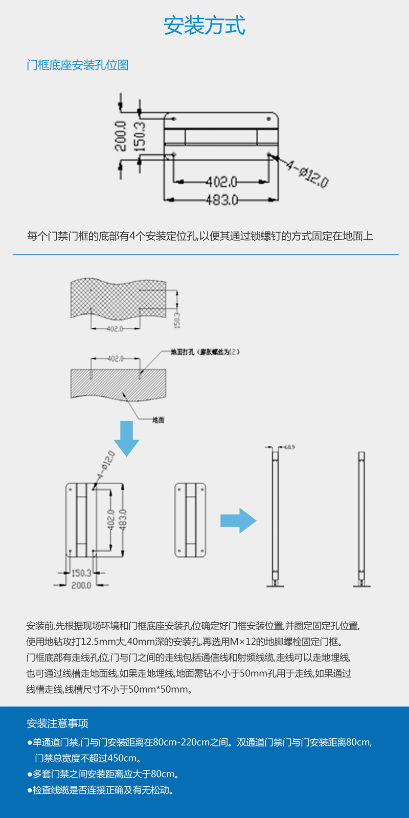 BRC-04F超高頻RFID通道門(mén)禁系統(tǒng)支持EPC C1 G2（ISO18000-6C）協(xié)議，適用于各類物流、倉(cāng)儲(chǔ)、圖書(shū)、檔案、人員考勤管理