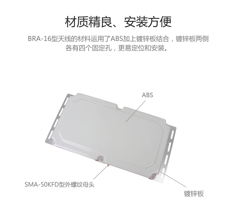 UHF 10dBic窄波束天線 超高頻RFID天線系列 BRA-16